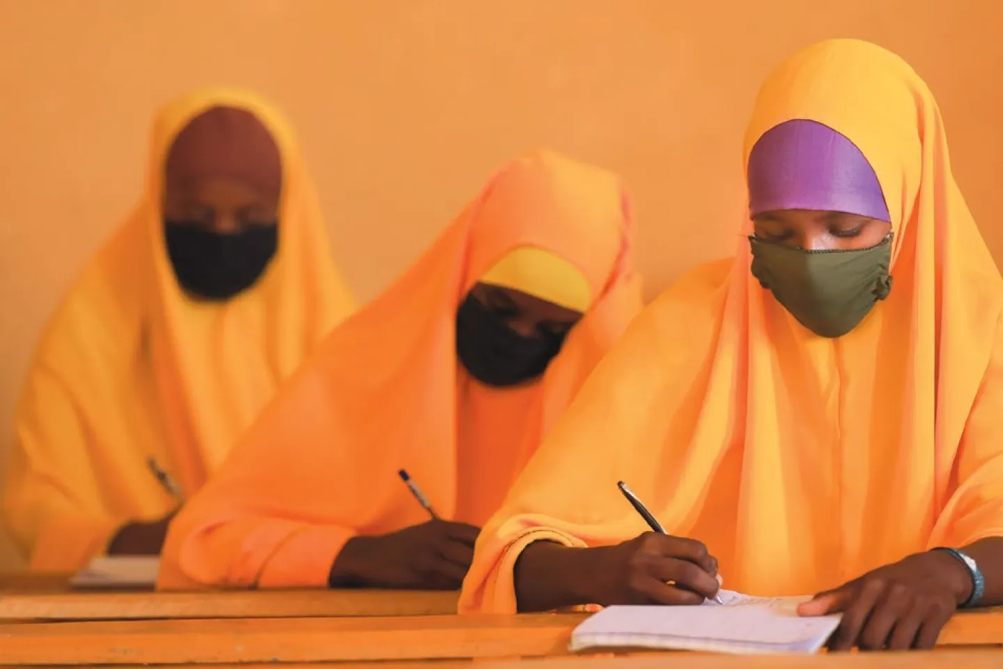 Students in a classrom