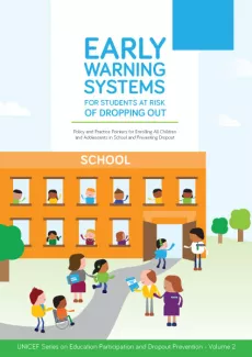 Cover for the Early warning systems for students at risk of dropping out report