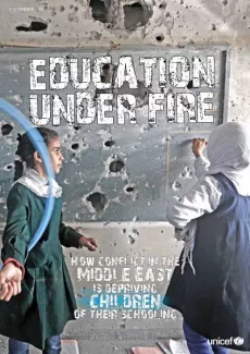 Cover image of the Education under fire report