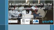 Cover image for the risk of exclusion based on TERCE results reports